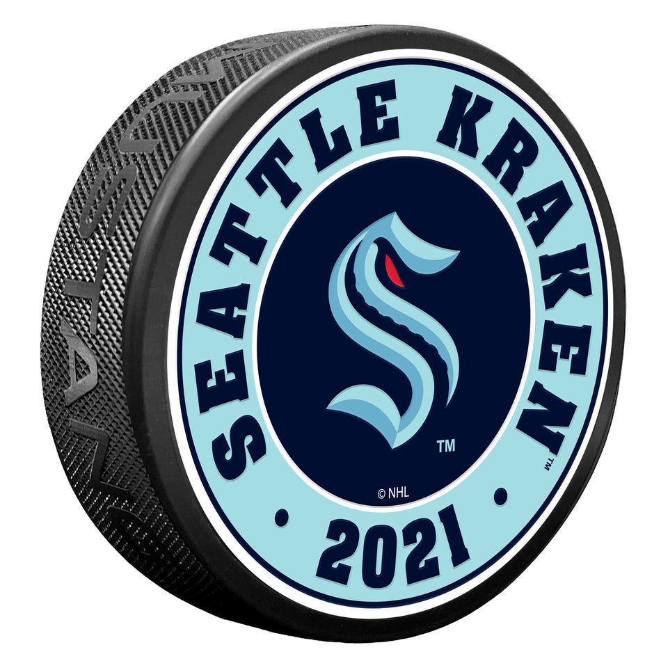 Seattle Kraken Puck - Textured Established
