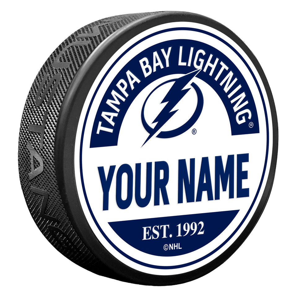 Tampa Bay Lightning Personalized Puck
