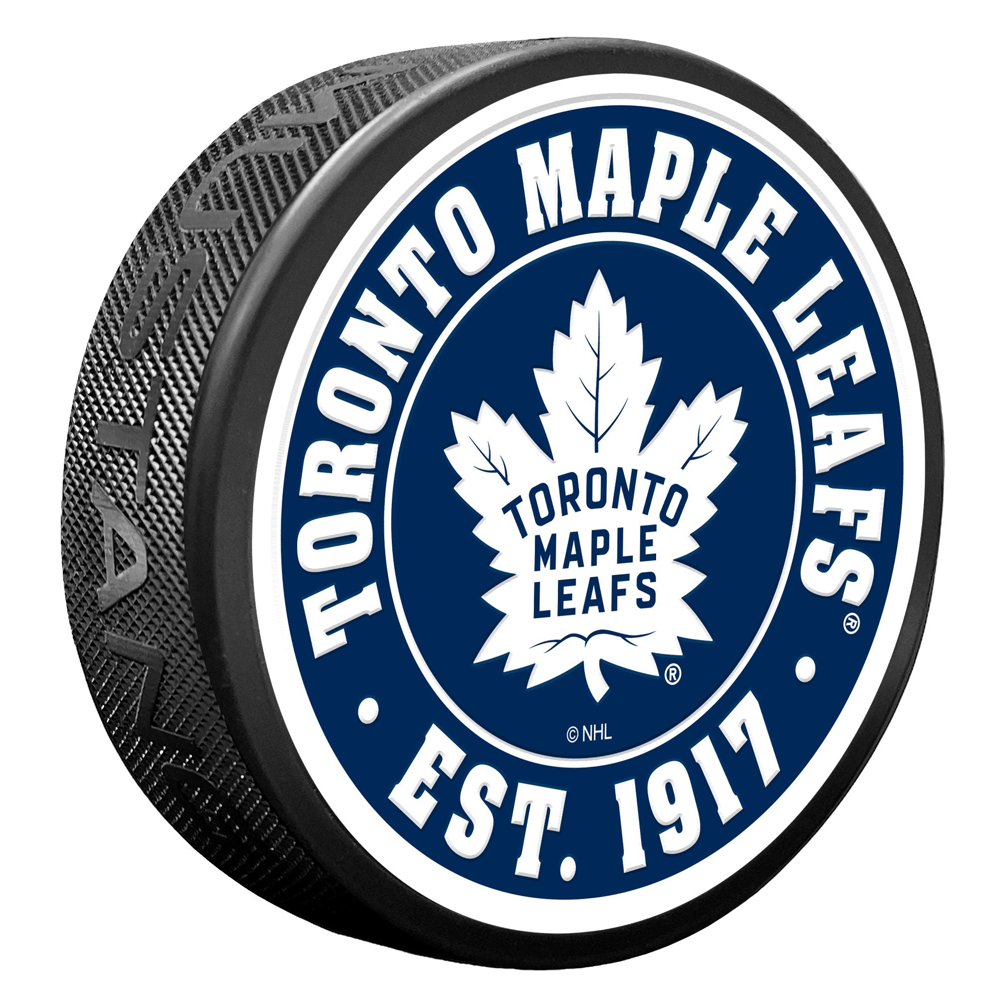 Toronto Maple Leafs Puck - Textured Established - Sports Decor
