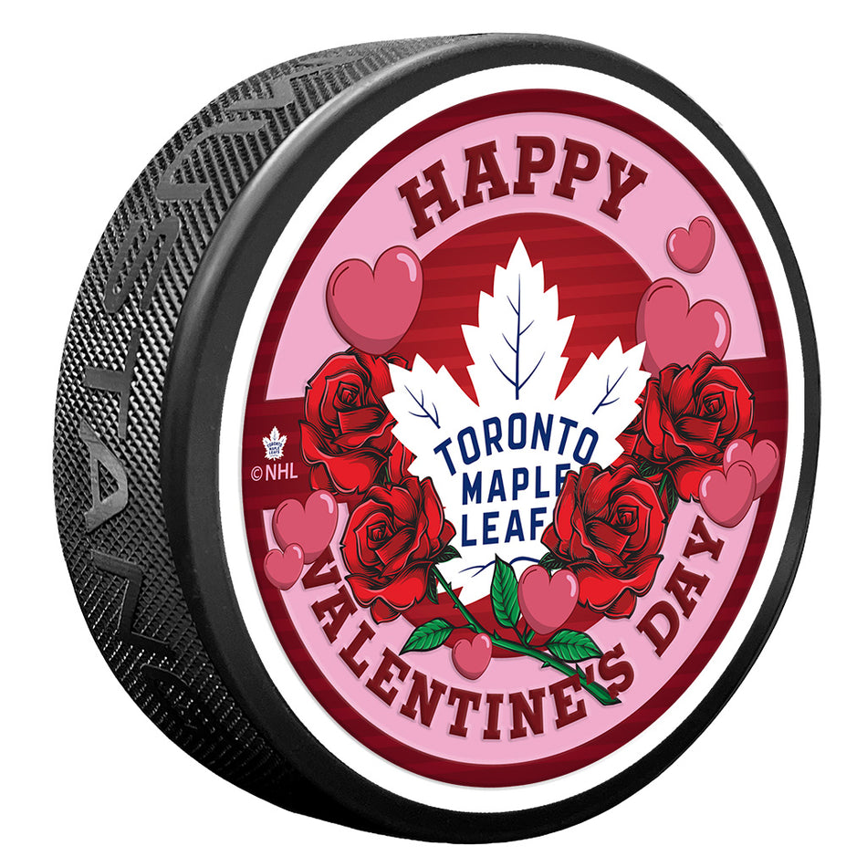 Valentine's Day Toronto Maple Leafs Puck
