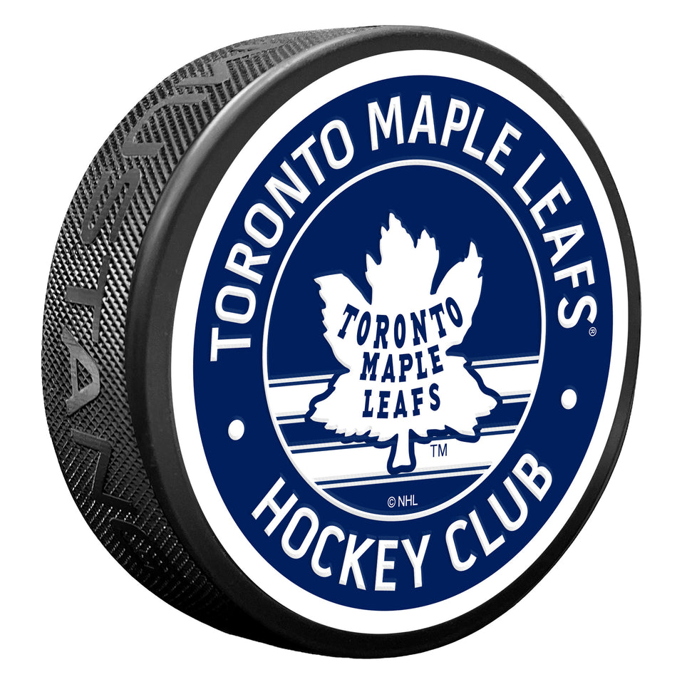 Toronto Maple Leafs Puck - Vintage Textured
