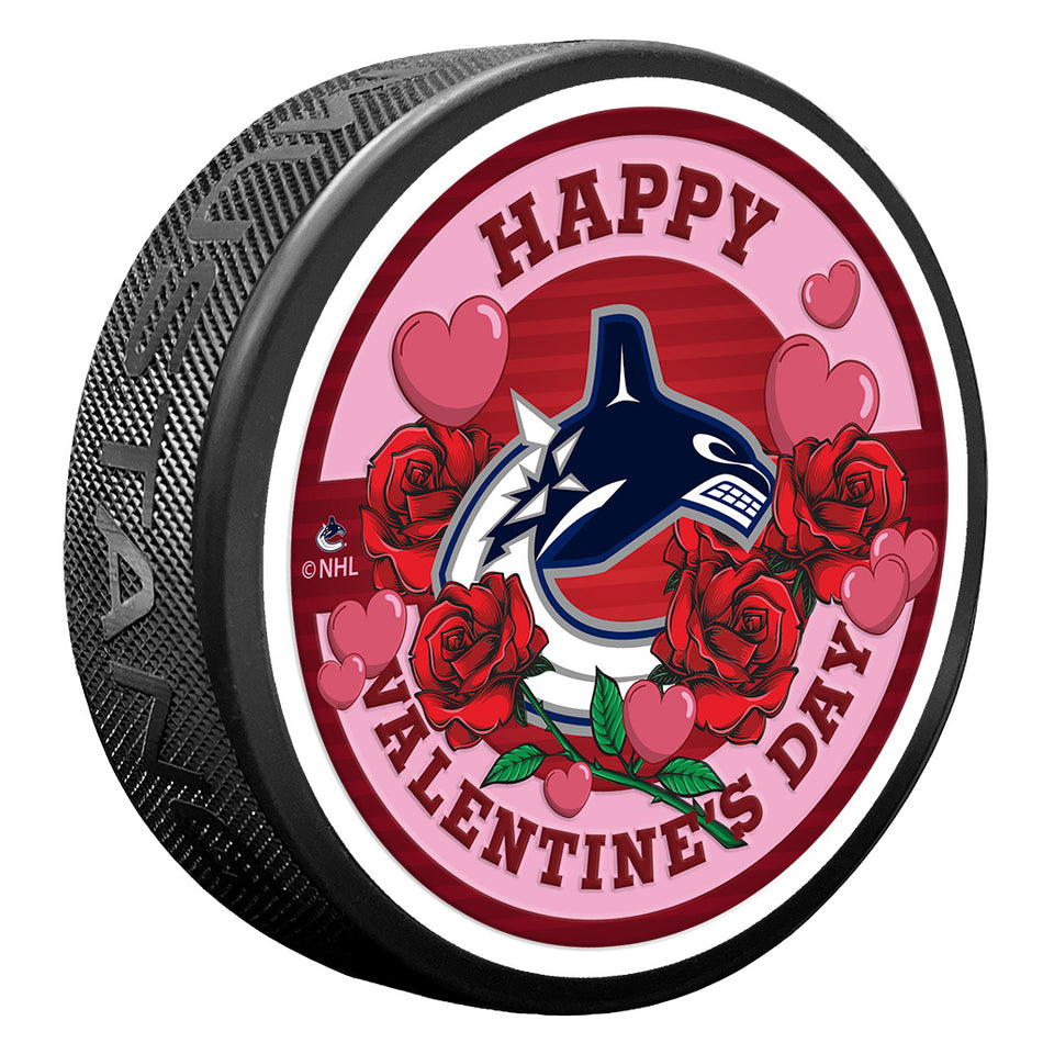 Valentine's Day Vancouver Canucks Puck