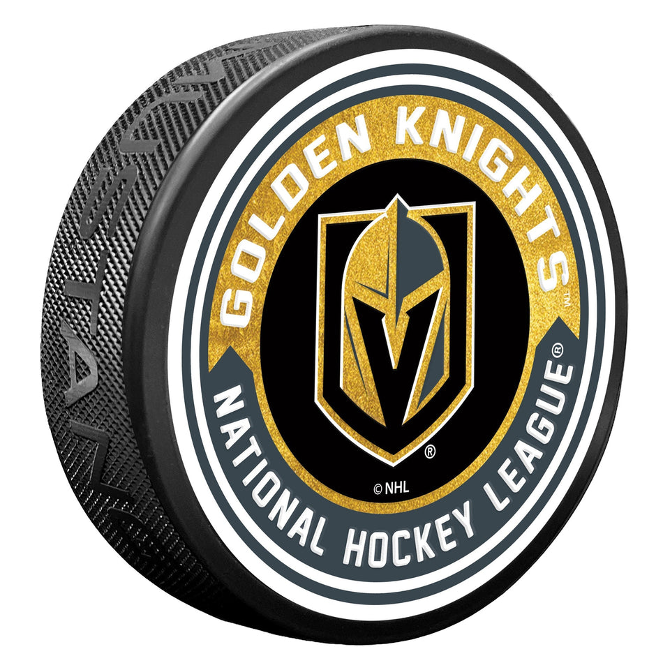 Vegas Golden Knights Puck - Arrow