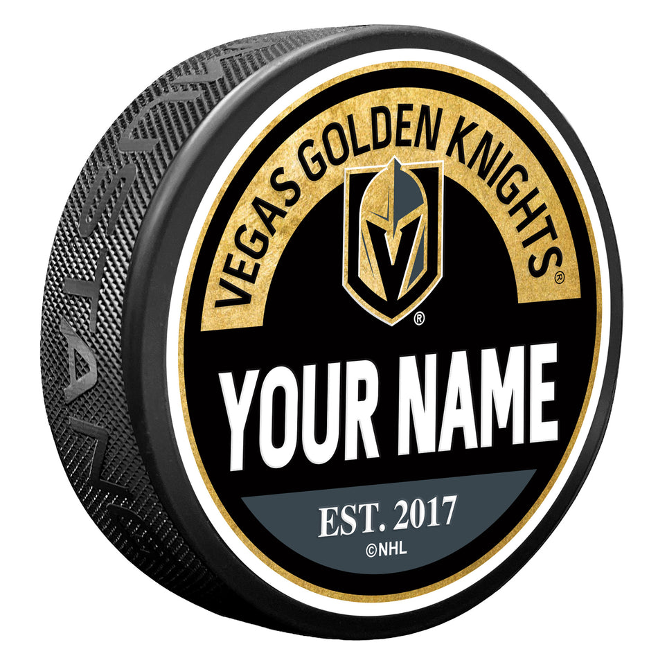 Vegas Golden Knights Personalized Puck