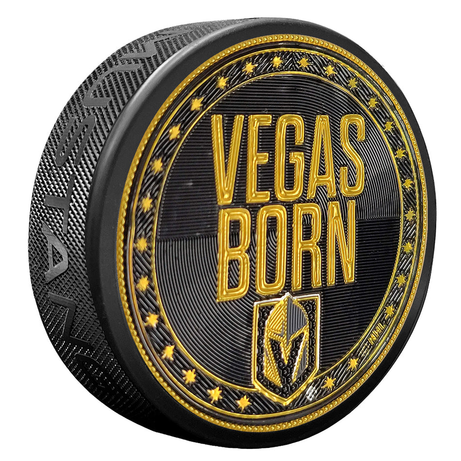 Vegas Golden Knights Puck - Trimflexx Vegas Born Design