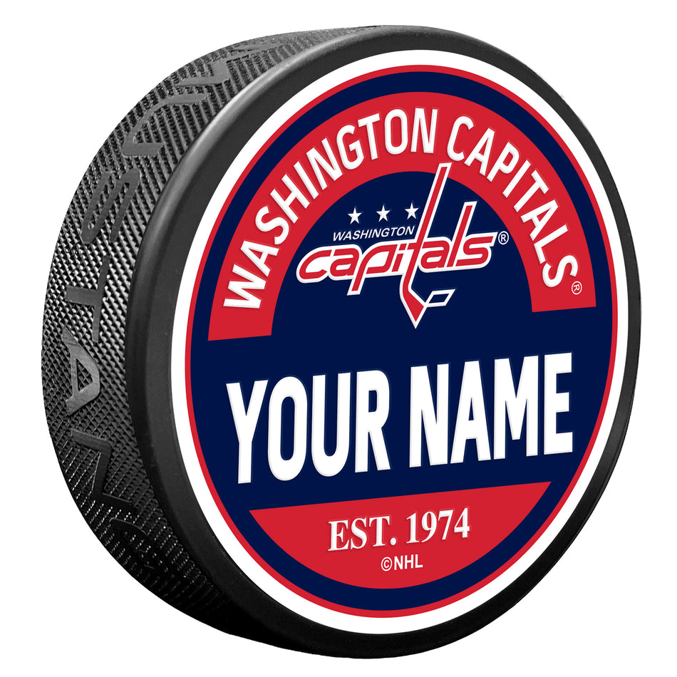 Washington Capitals Personalized Puck