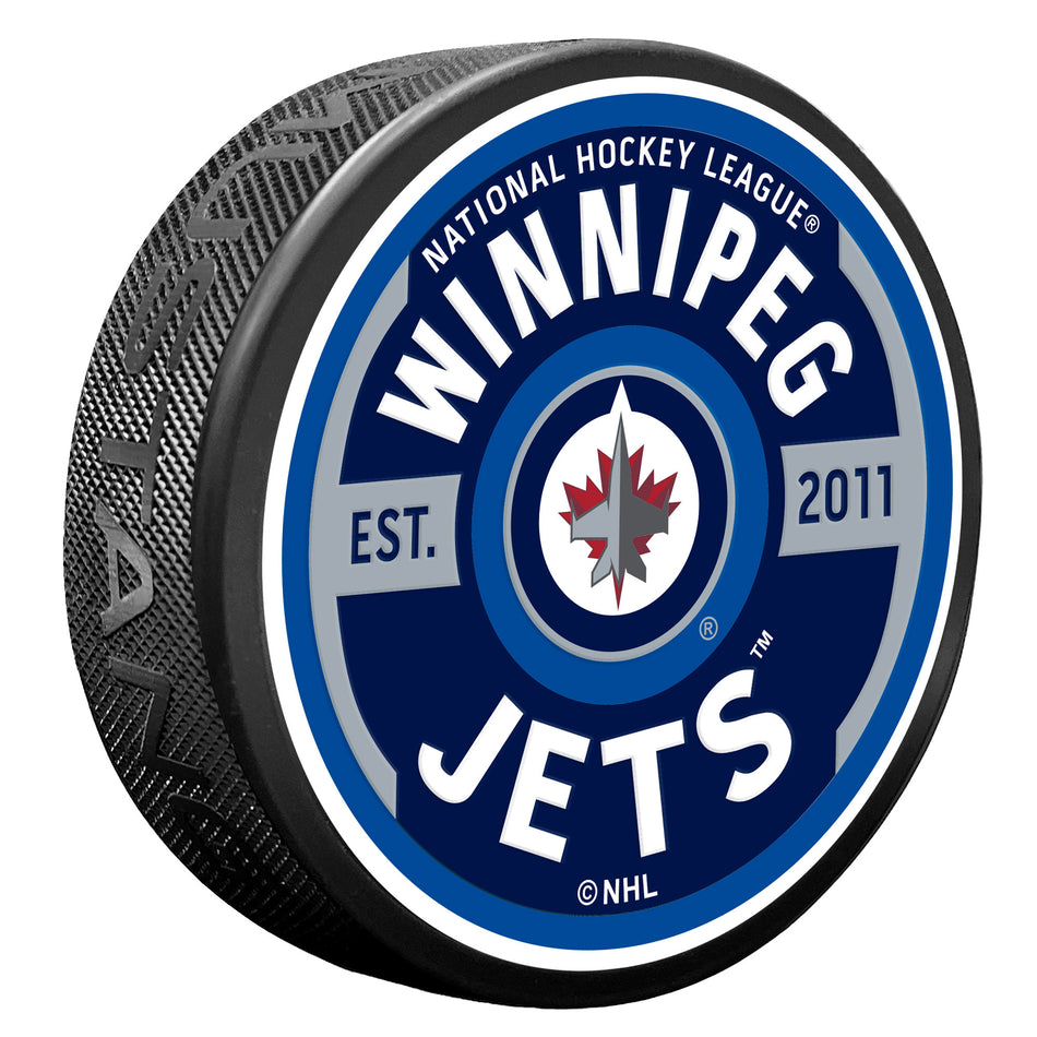 Winnipeg Jets Puck - Textured Gear