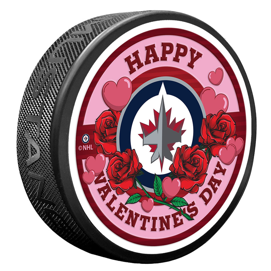 Valentine's Day Winnipeg Jets Puck