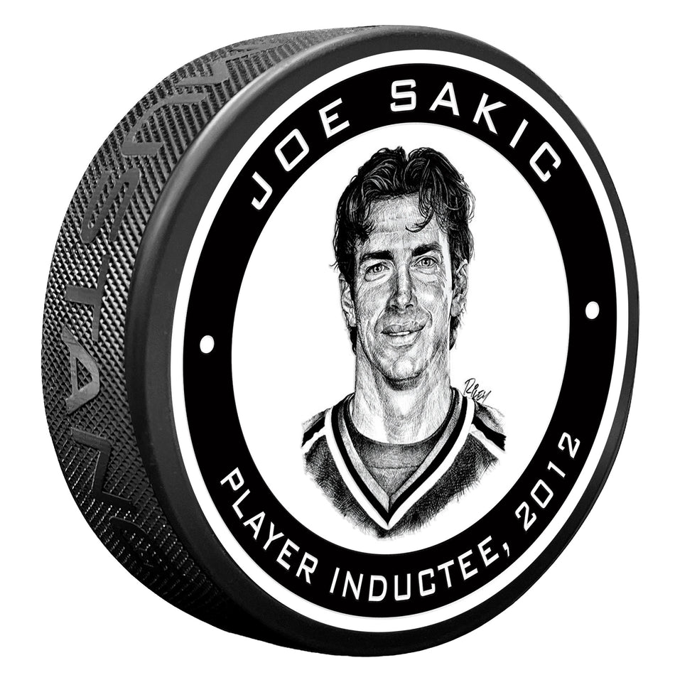 2012 Joe Sakic Puck - NHL Legends