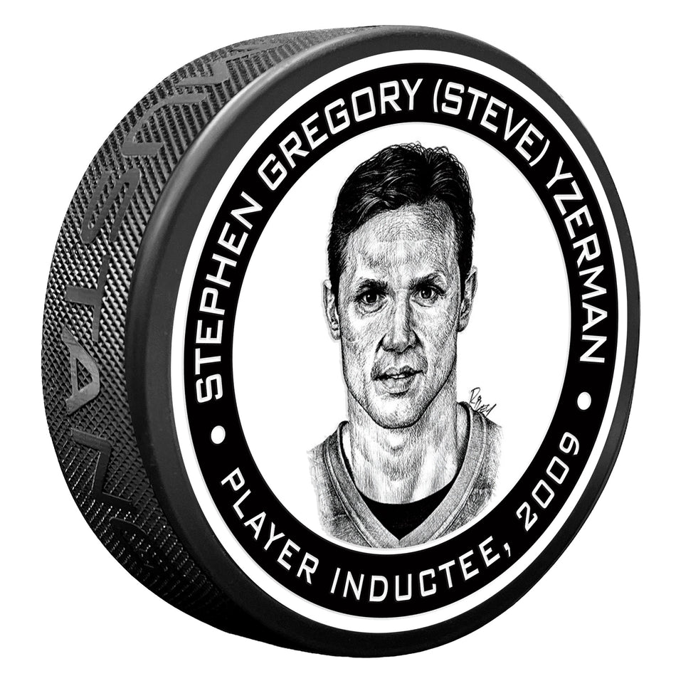 2009 Steve Yzerman Puck - NHL Legends