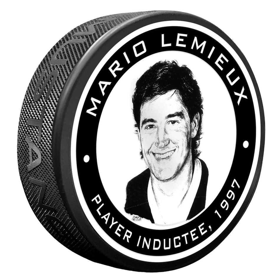 1997 Mario Lemieux Puck - NHL Legends