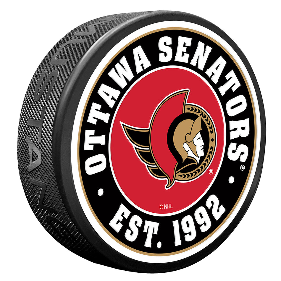 Ottawa Senators Puck - Textured Established