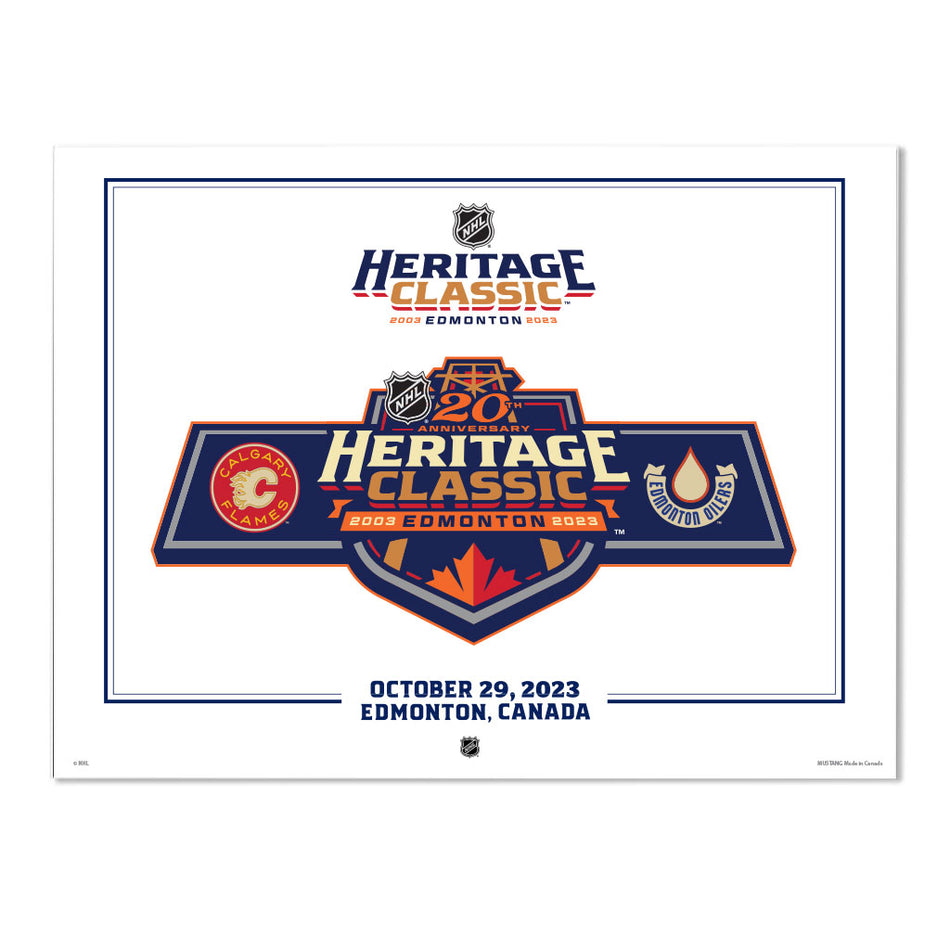 NHL Heritage Classic Print | Battle of Alberta Match Up 12" x 16"