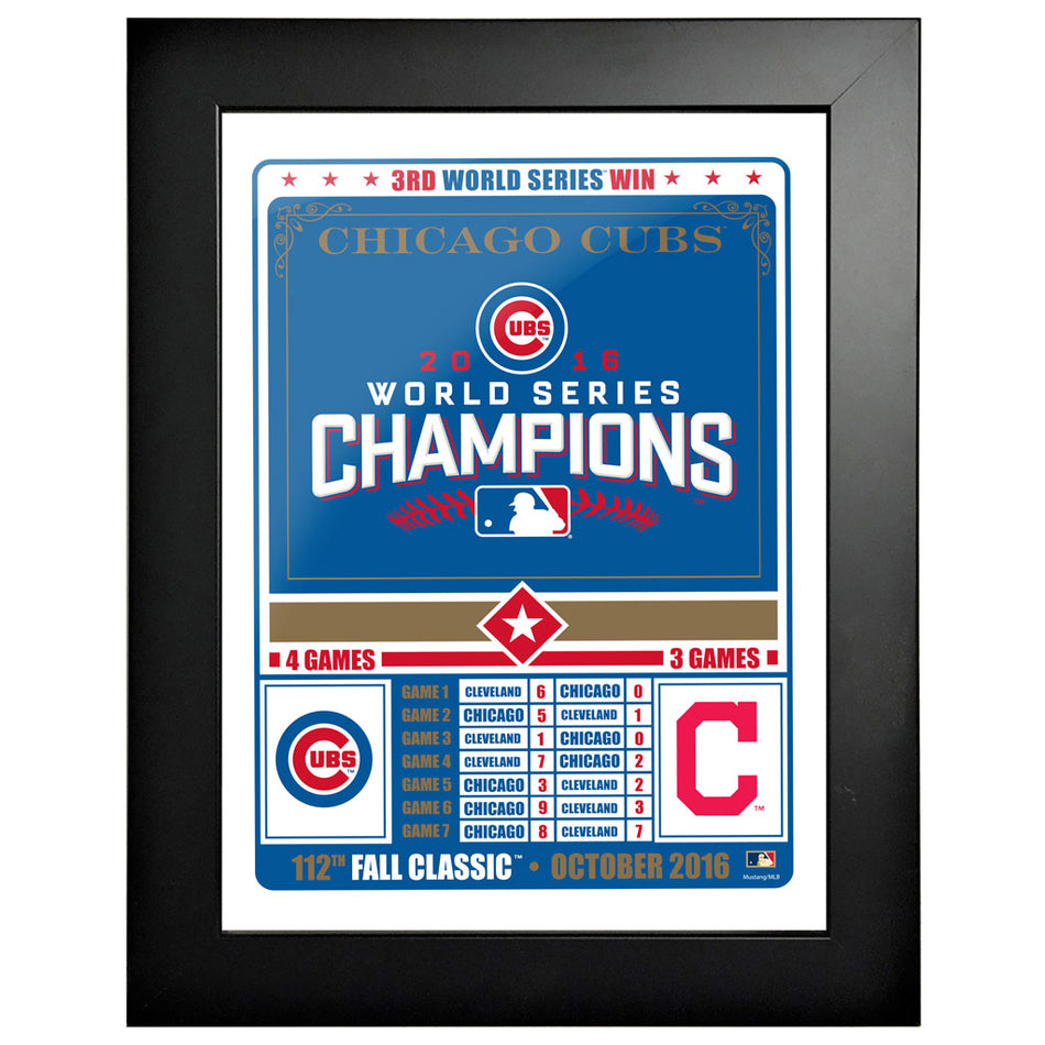 Chicago Cubs 12"x16" Fall Classic 2016
