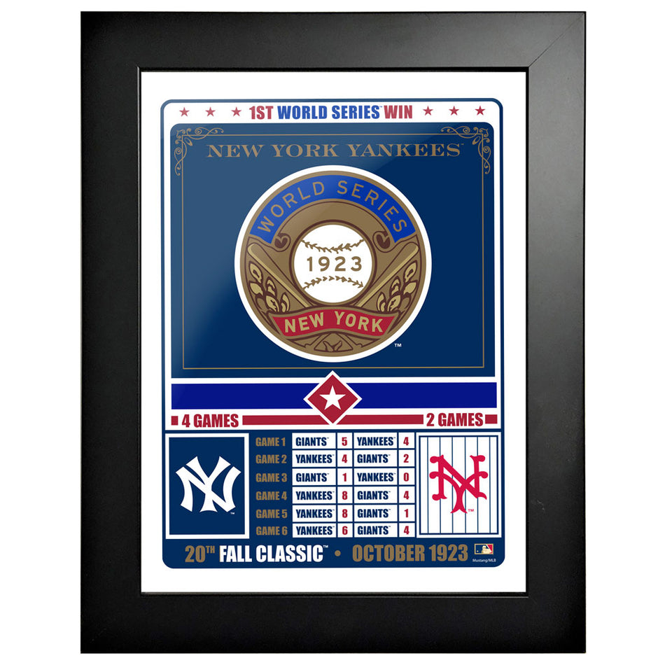 New York Yankees 12"x16" Fall Classic 1923