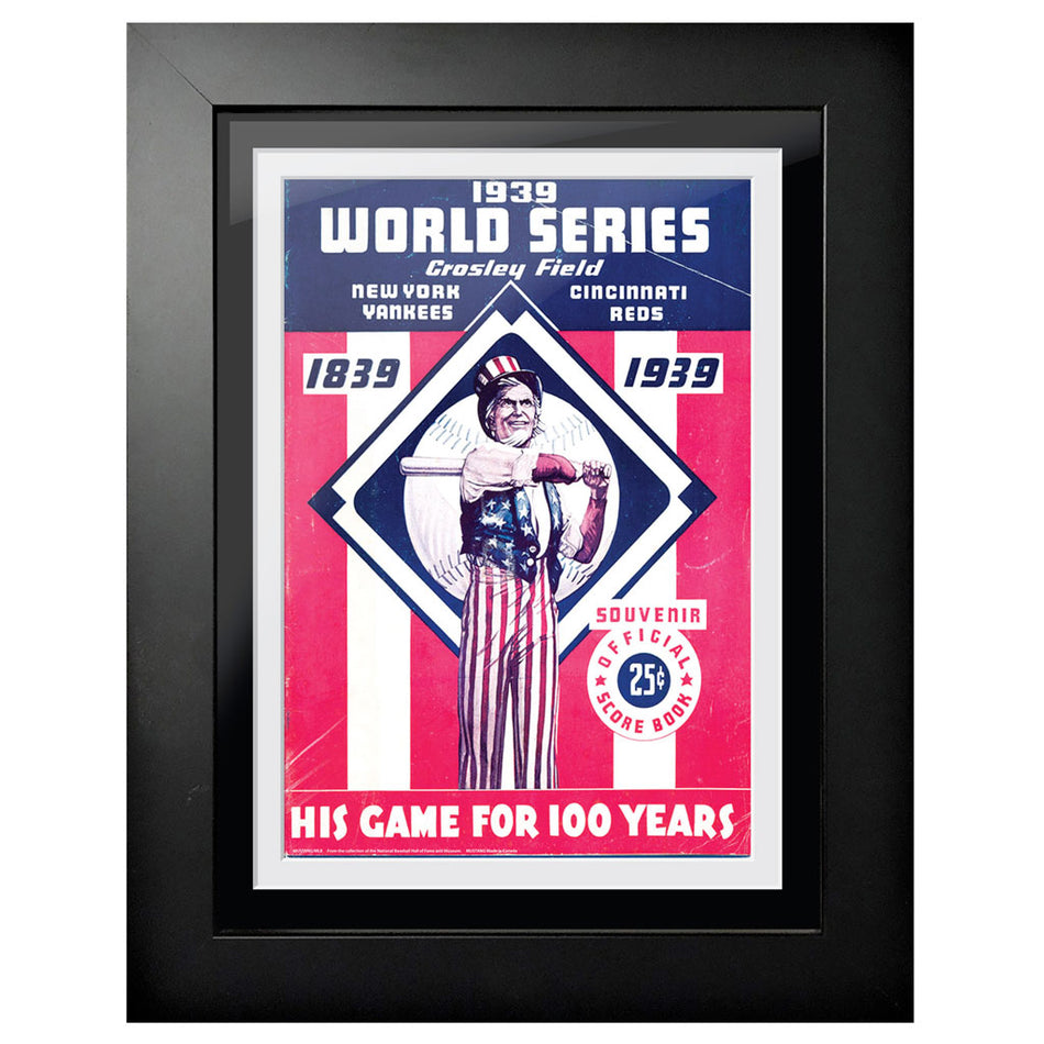 New York Yankees vs. Cincinnati Reds WS 1939 12x16 Framed Program Cover