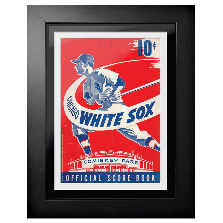Chicago White Sox 1950 Score Card 12x16 Framed Program Cover