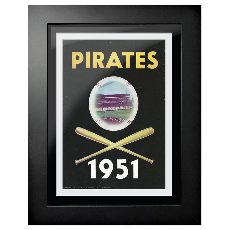 Pittsburgh Pirates 1951 Score Card 12x16 Framed Program Cover