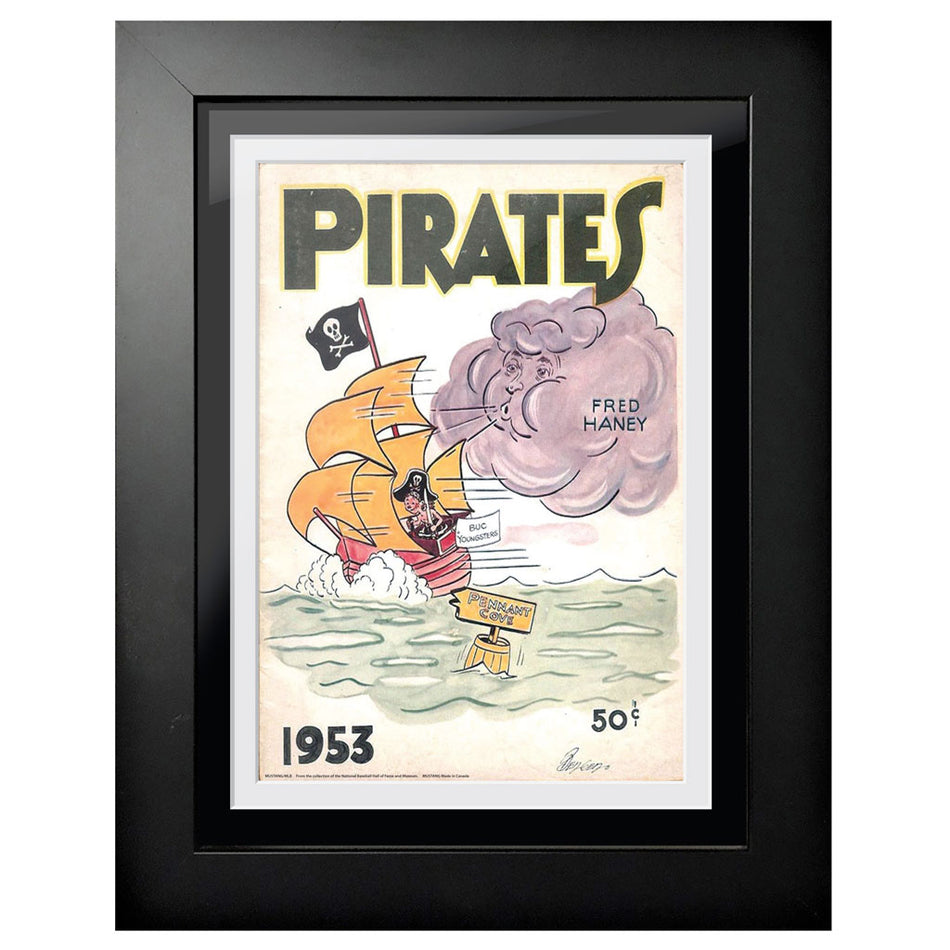 Pittsburgh Pirates 1953 Score Card 12x16 Framed Program Cover