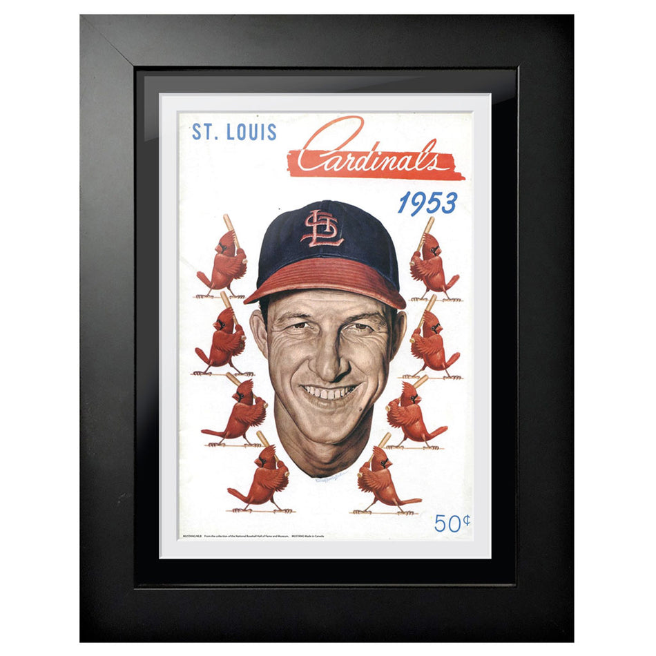 St. Louis Cardinals 1953 Score Card 12x16 Framed Program Cover