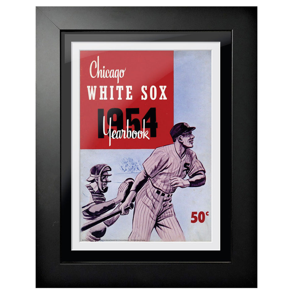 Chicago White Sox 1954 Year Book 12x16 Framed Program Cover