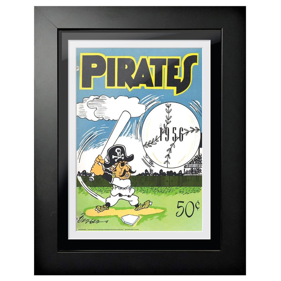 Pittsburgh Pirates 1956 Score Card 12x16 Framed Program Cover
