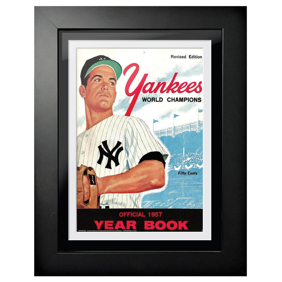 New York Yankees 1957 Year Book 12x16 Framed Program Cover