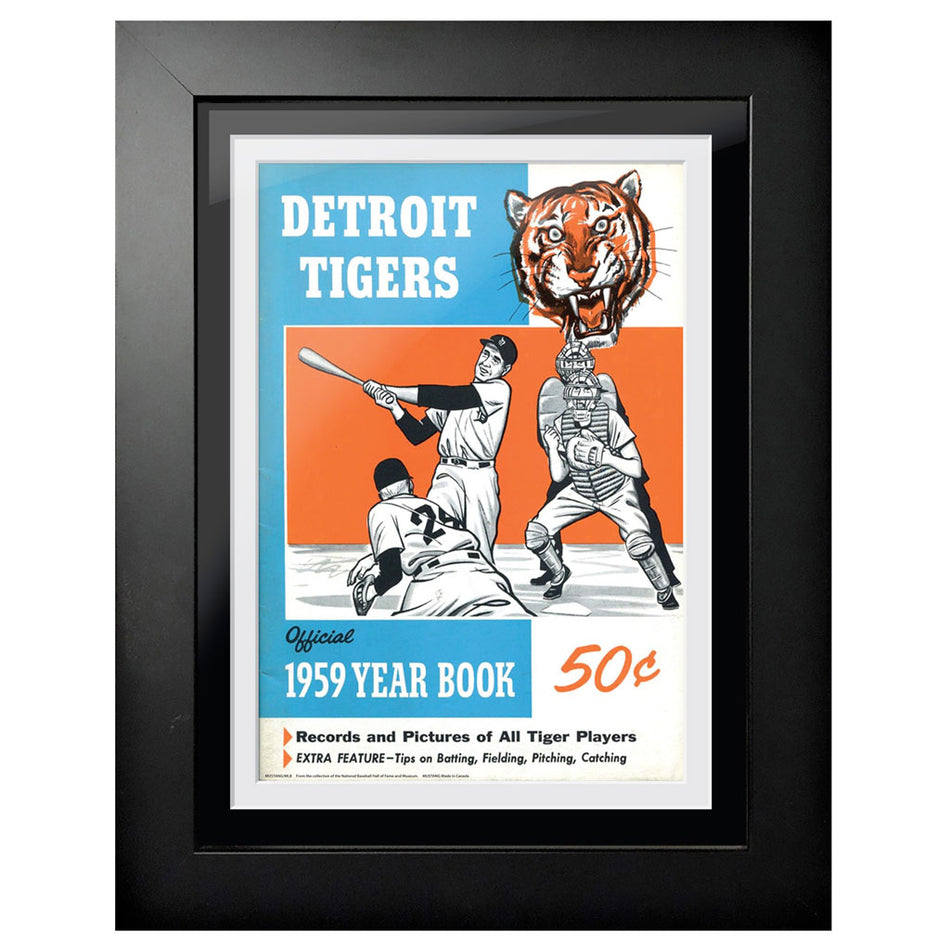Detroit Tigers 1959 Year Book 12x16 Framed Program Cover