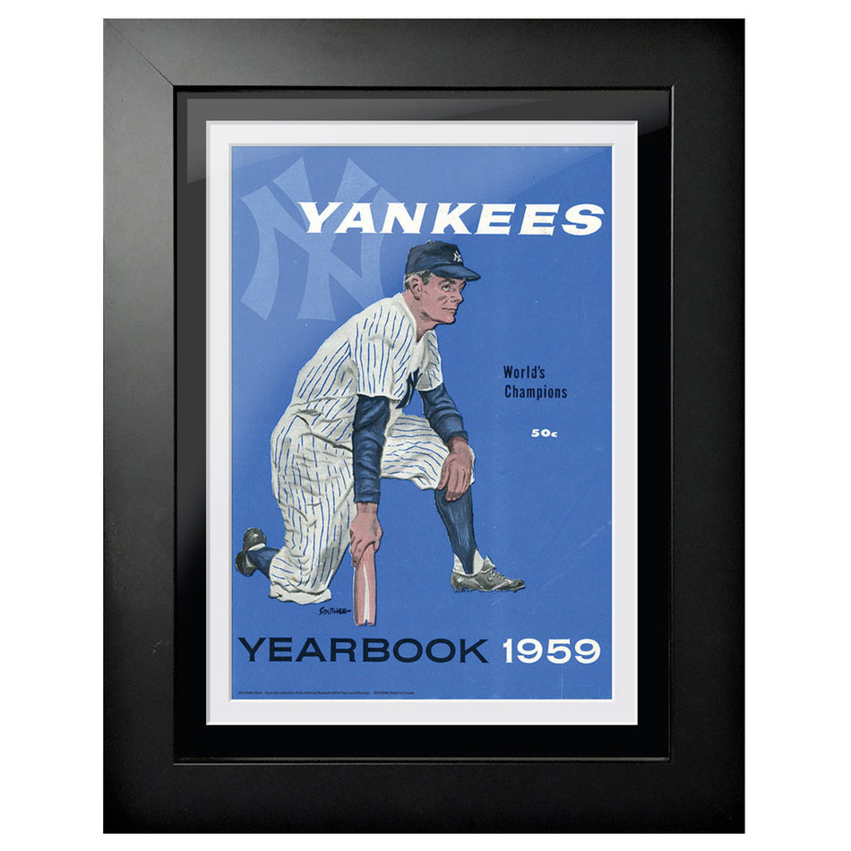 New York Yankees 1959 Year Book 12x16 Framed Program Cover