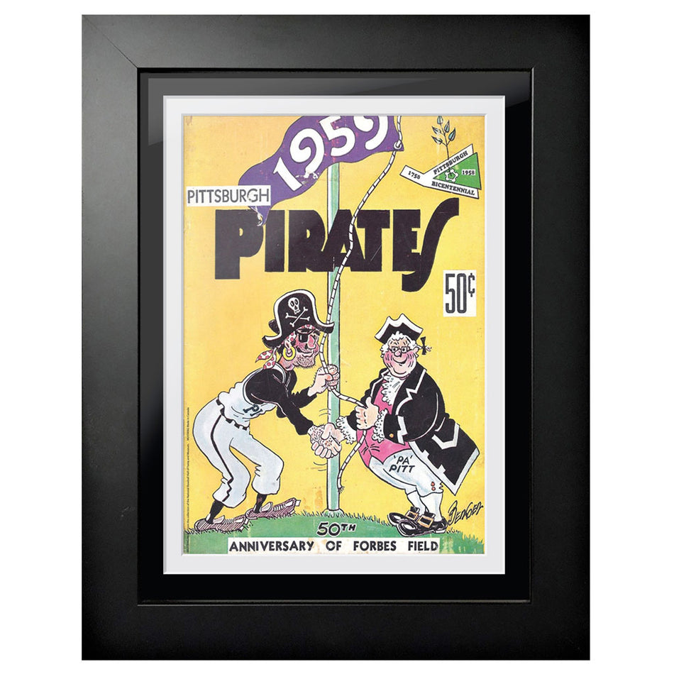Pittsburgh Pirates 1959 Score Card 12x16 Framed Program Cover