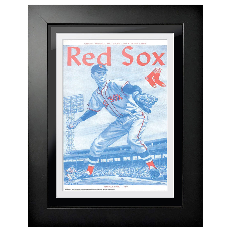 Boston Red Sox 1960 Score Card 12x16 Framed Program Cover