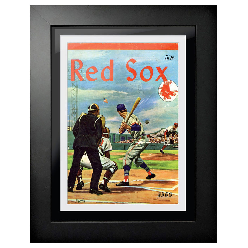 Boston Red Sox 1960 Year Book 12x16 Framed Program Cover