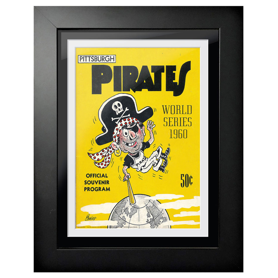 Pittsburgh Pirates vs. New York Y. WS 1960 12x16 Framed Program Cover