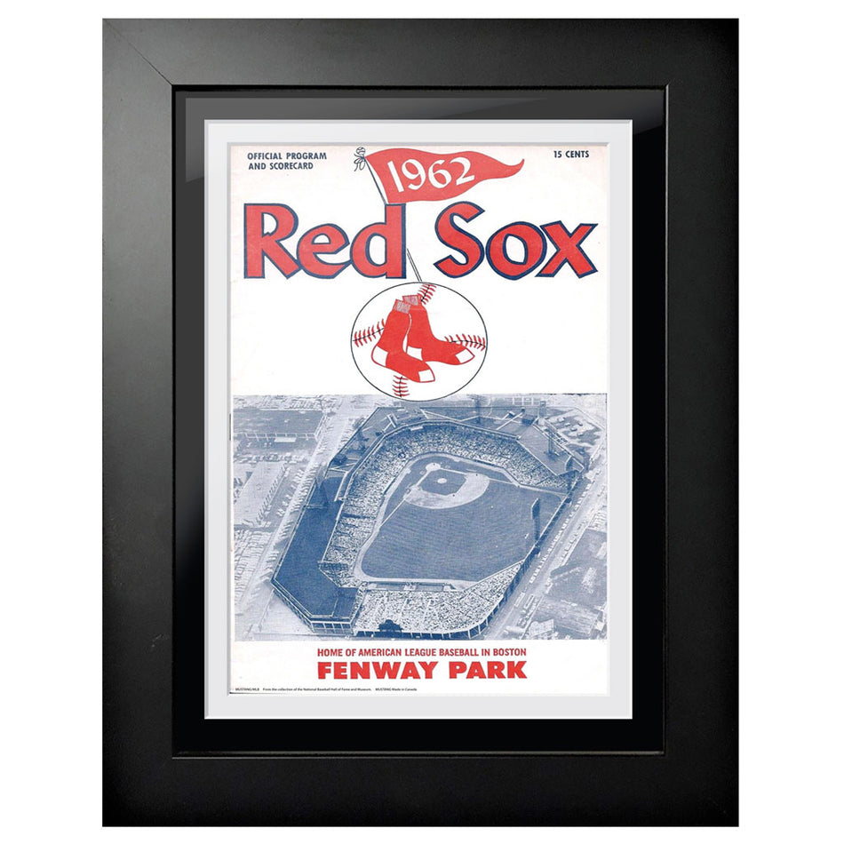 Boston Red Sox 1961 Score Card 12x16 Framed Program Cover