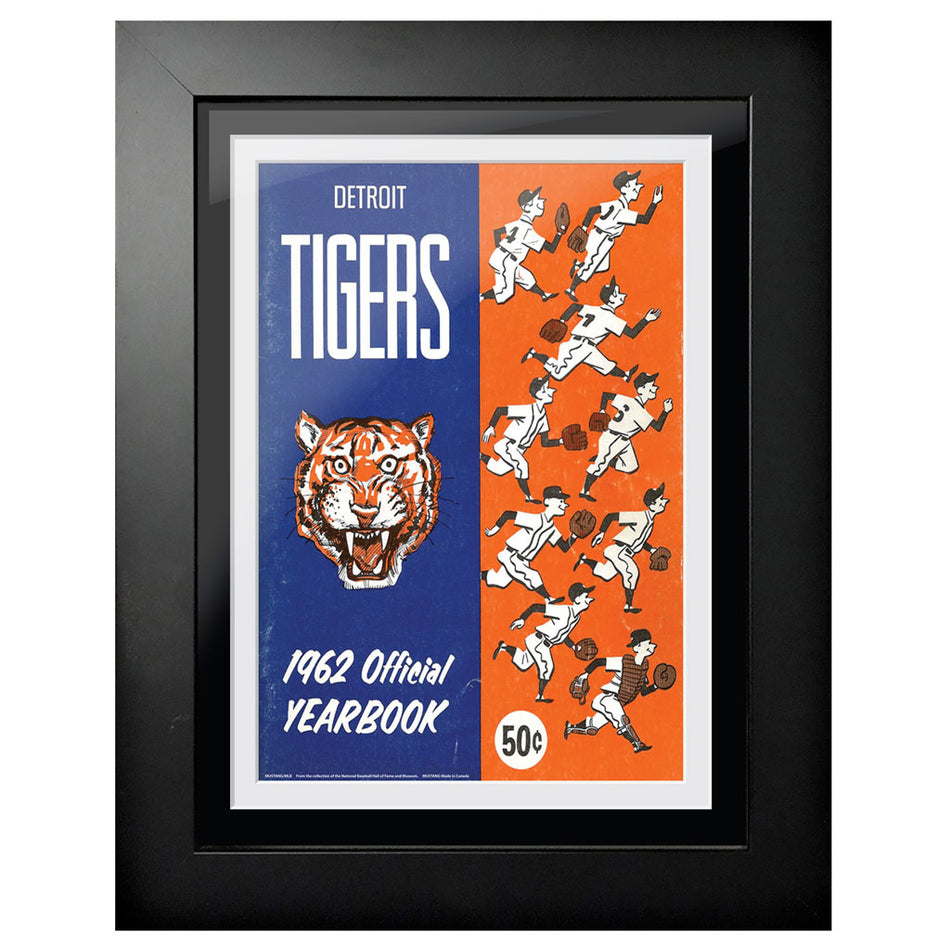 Detroit Tigers 1962 Year Book 12x16 Framed Program Cover