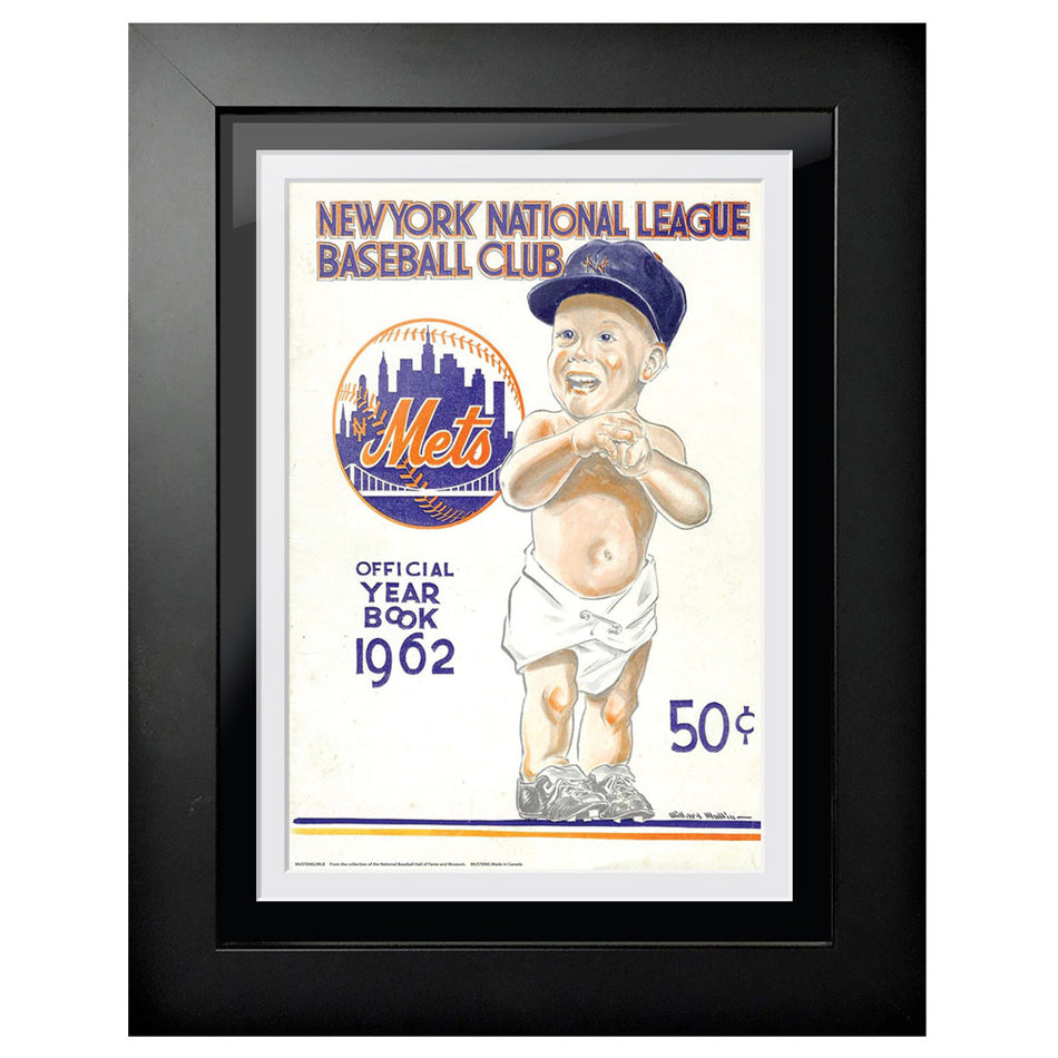 New York Mets 1962 Year Book 12x16 Framed Program Cover