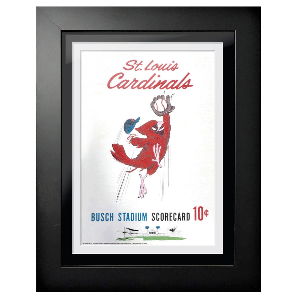 St. Louis Cardinals 1962 Score Card 12x16 Framed Program Cover