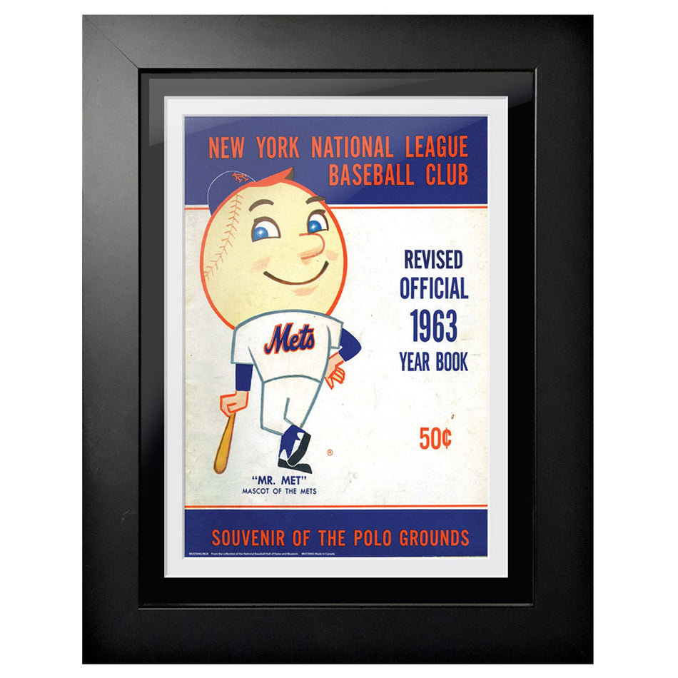 New York Mets 1963 Year Book 12x16 Framed Program Cover