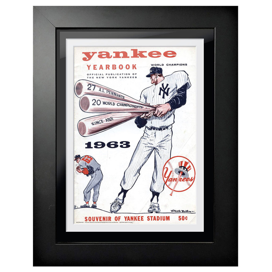 New York Yankees 1963 Year Book 12x16 Framed Program Cover