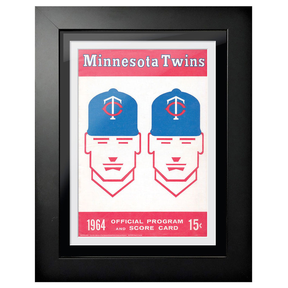 Minnesota Twins 1964 Score Card 12x16 Framed Program Cover
