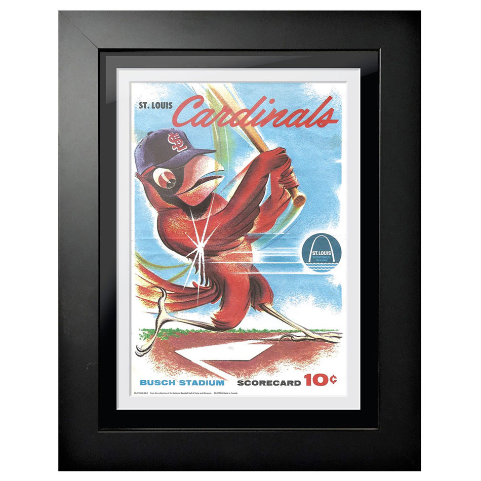 St. Louis Cardinals 1964 Score Card 12x16 Framed Program Cover