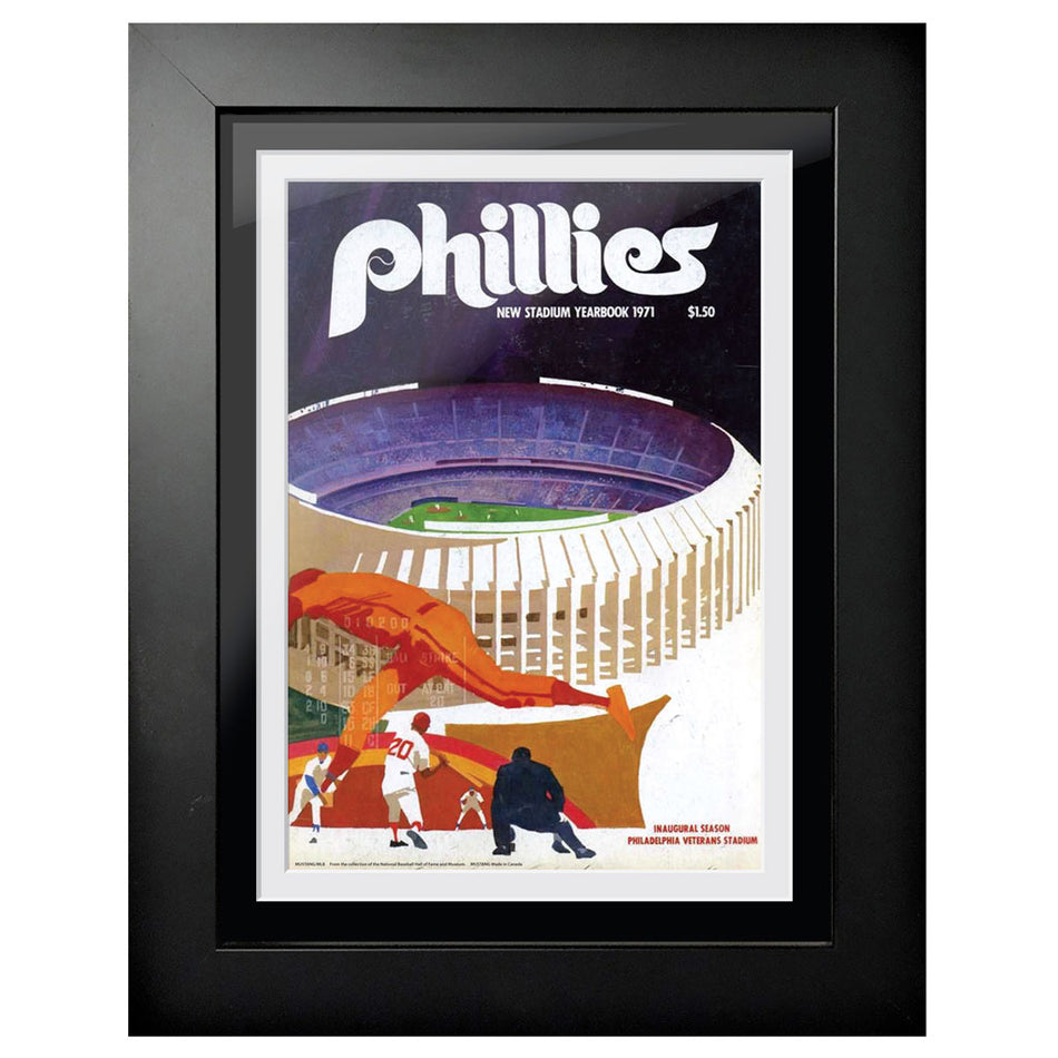 Philadelphia Phillies 1971 Year Book 12x16 Framed Program Cover