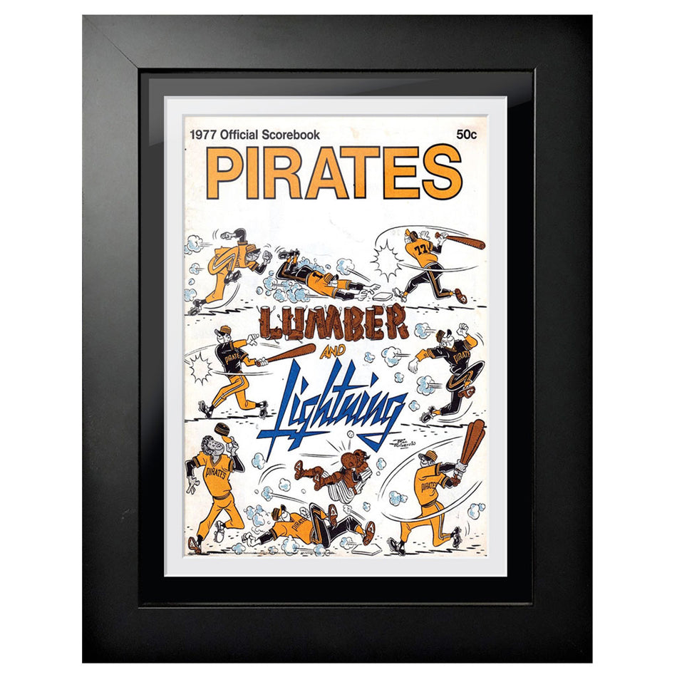 Pittsburgh Pirates 1977 Year Book 12x16 Framed Program Cover