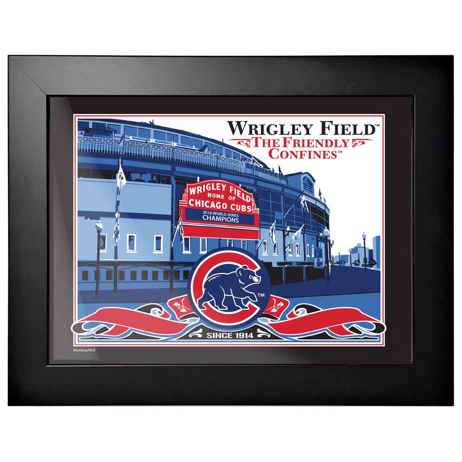 Chicago Cubs 12x16 Ballpark Framed Artwork