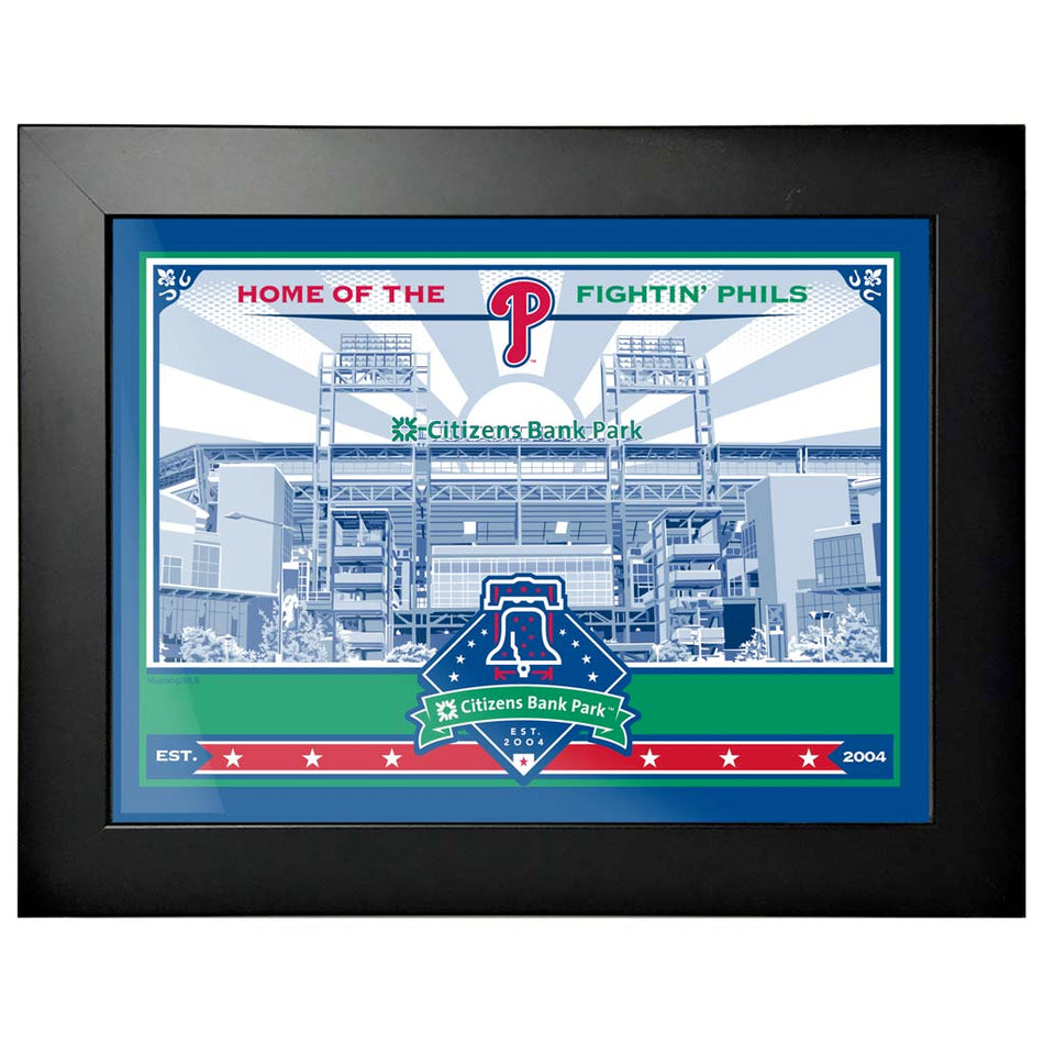Philadelphia Phillies 12x16 Ballpark Framed Artwork