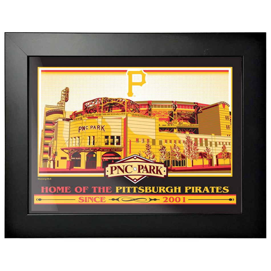 Pittsburgh Pirates 12x16 Ballpark Framed Artwork