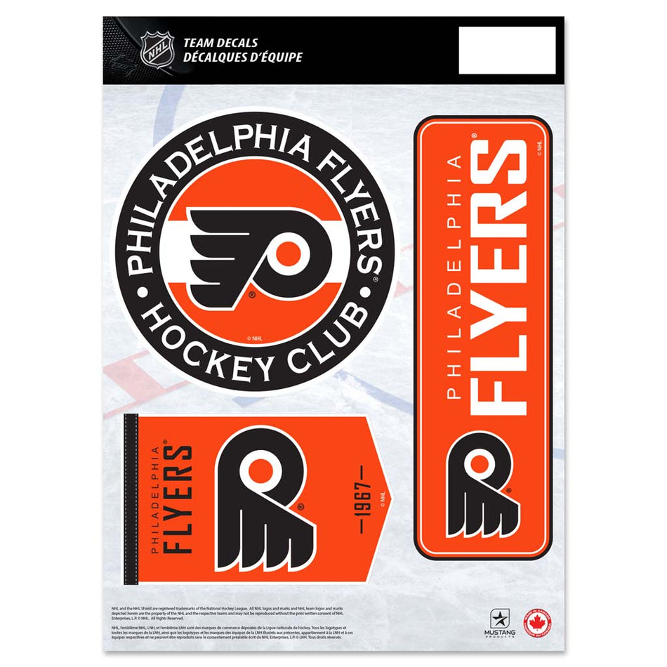 Philadelphia Flyers Fan Decal Set - 8" x 11"