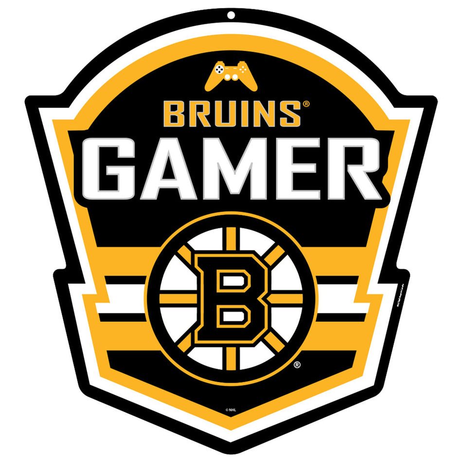 Boston Bruins 22" Gamer Controller Sign - PVC