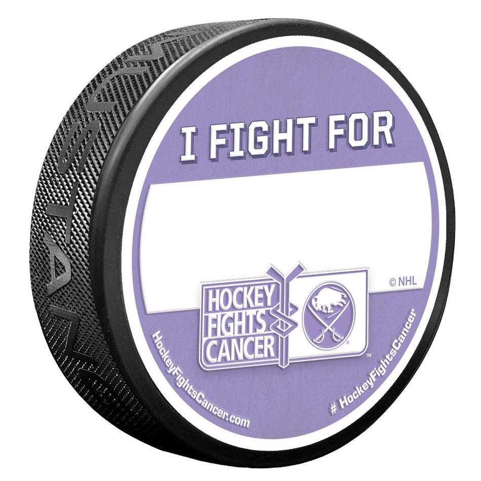 Buffalo Sabres Puck - Hockey Fights Cancer Puck | I Fight