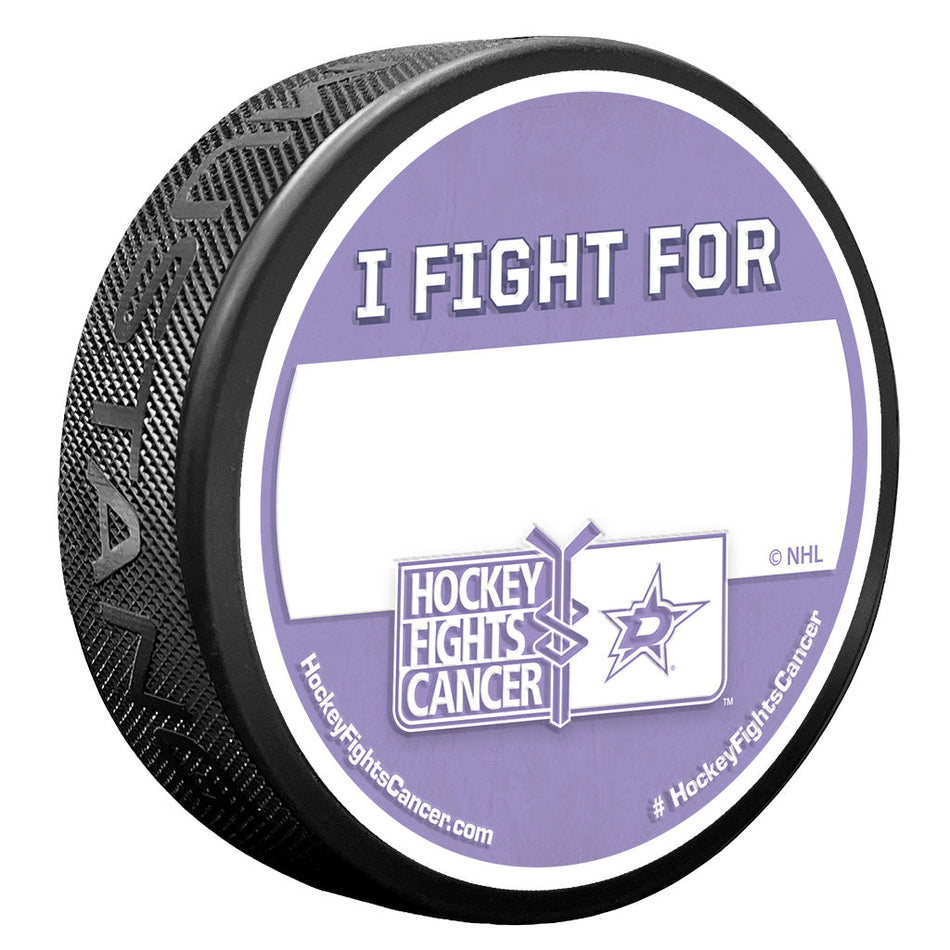 Dallas Stars Puck - Hockey Fights Cancer Puck | I Fight
